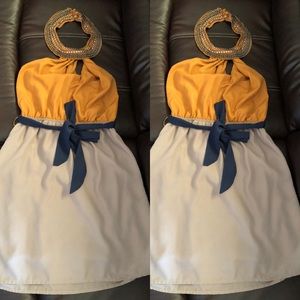 Charlotte Russe Dress with embellished neckline. Size Small